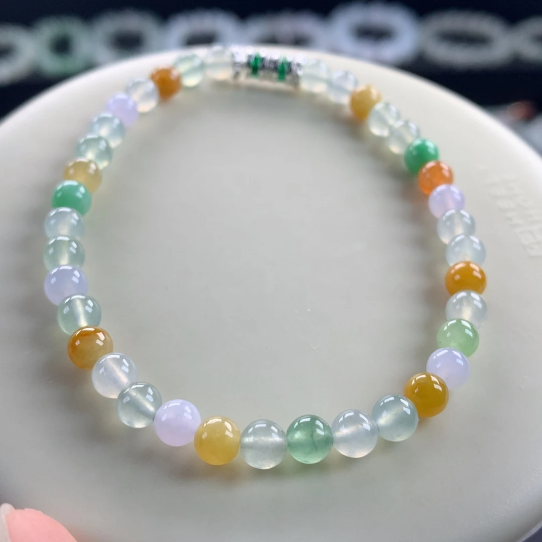 翡翠未镶嵌手链卡5