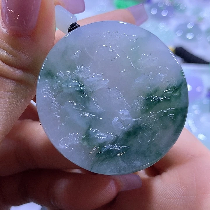 翡翠未镶嵌颈饰天然翡翠A货吊坠