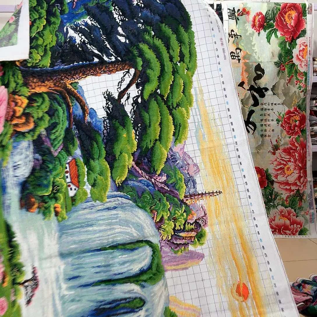 棉十字绣成品出售