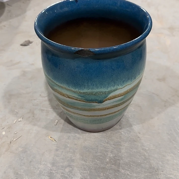 微瑕啦啦啦粗陶花盆