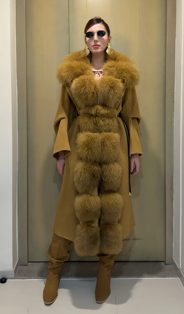 高级定制收藏级稀缺小众高奢名媛北极星外套