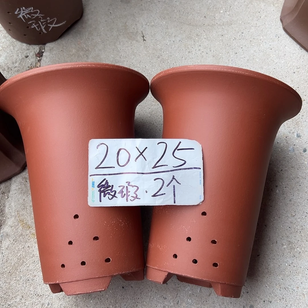 紫砂花盆宜兴紫砂花盆源头2只