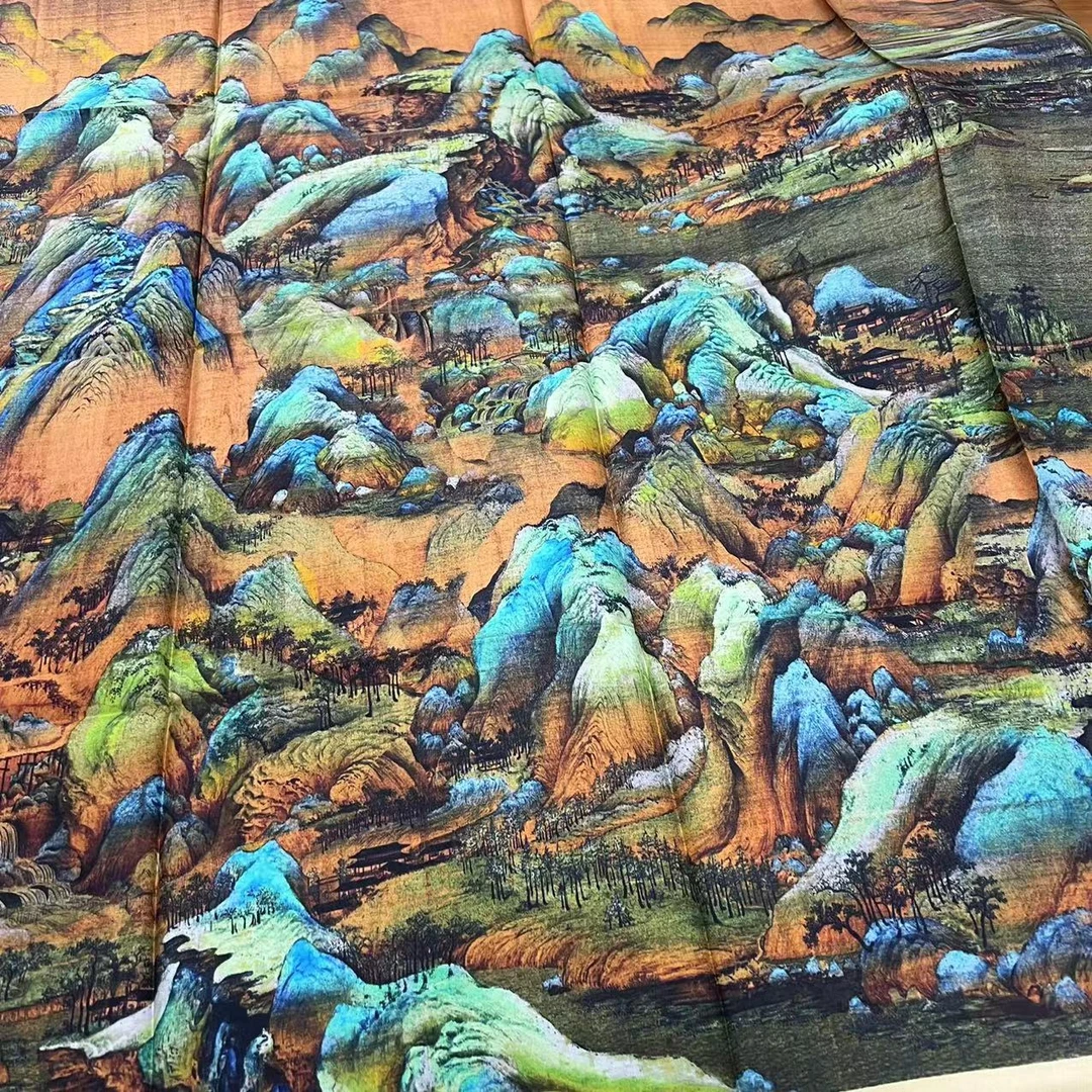 140双面斜纹绸方巾-眠于今秋  135cm丝巾