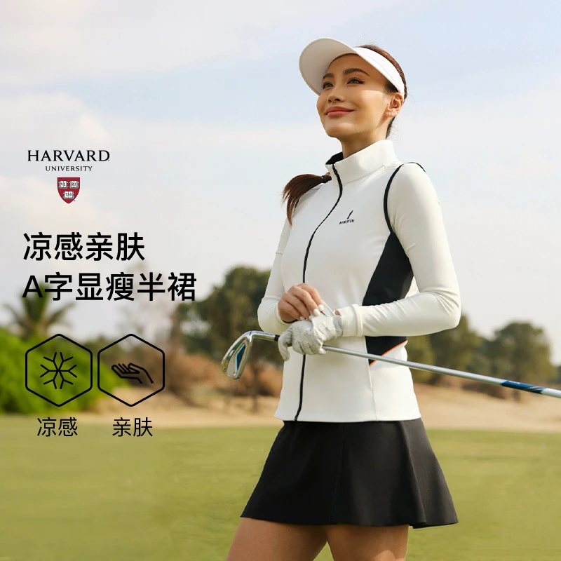 【冷感科技面料】比音勒芬高尔夫2025夏新款女士时尚运动透气短裙