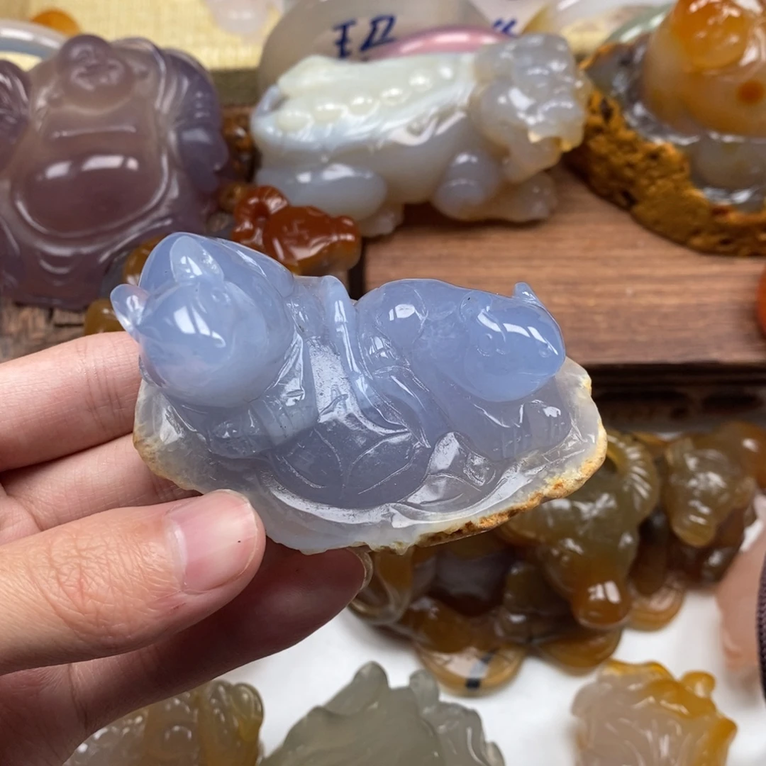 玛瑙/玉髓未镶嵌颈饰