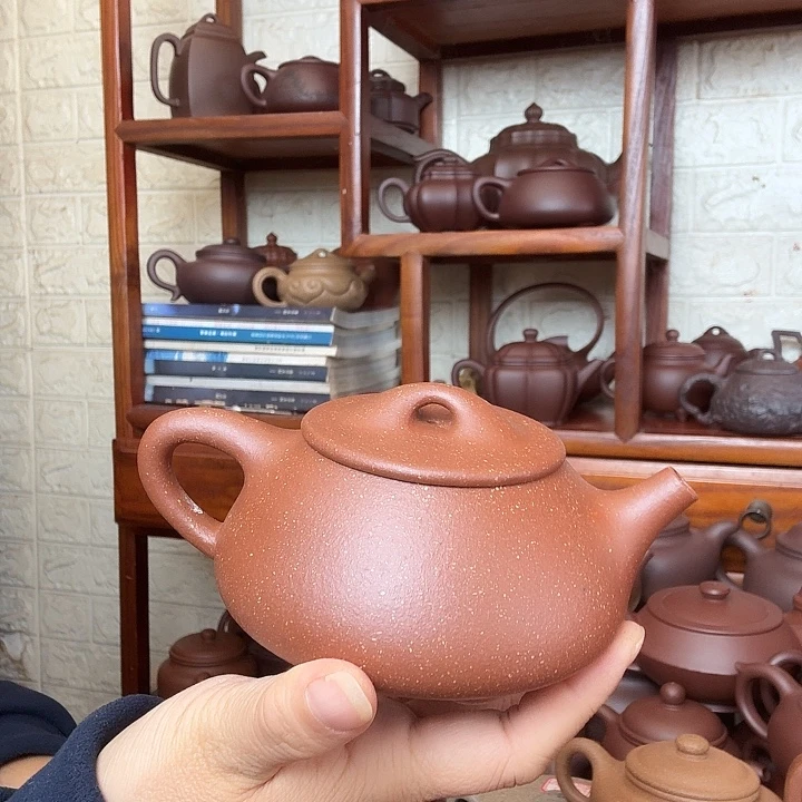 紫砂茶壶石瓢260cc半手工