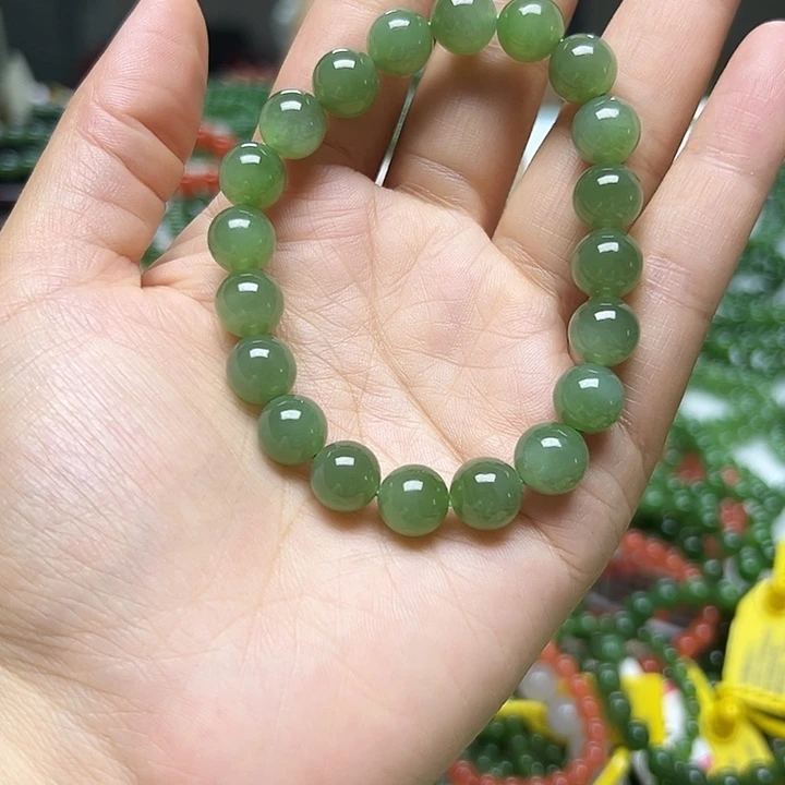 手链未镶嵌和田玉（碧玉）
