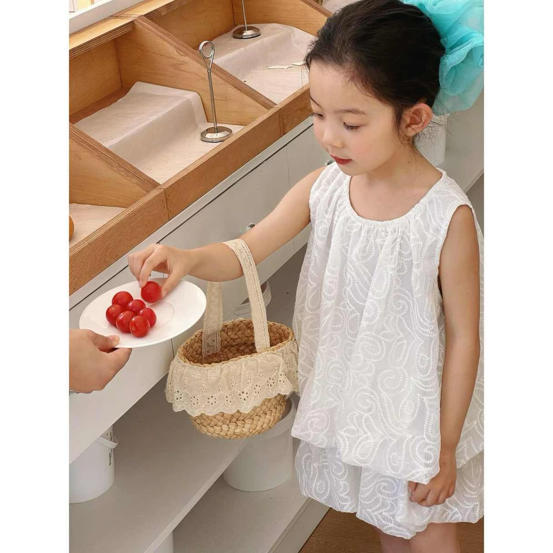 新秘密花园2025夏季背心裙花苞短裤两件套X02