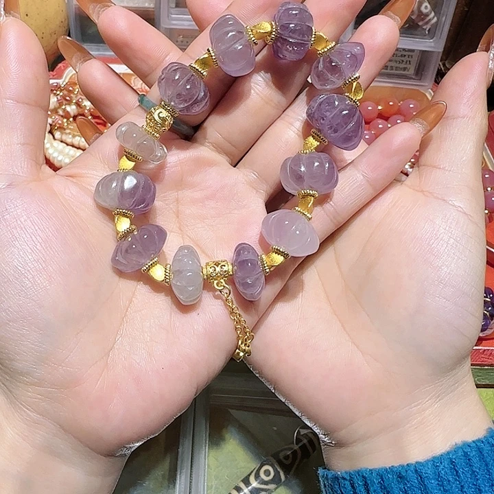 手链紫晶银S925镶嵌