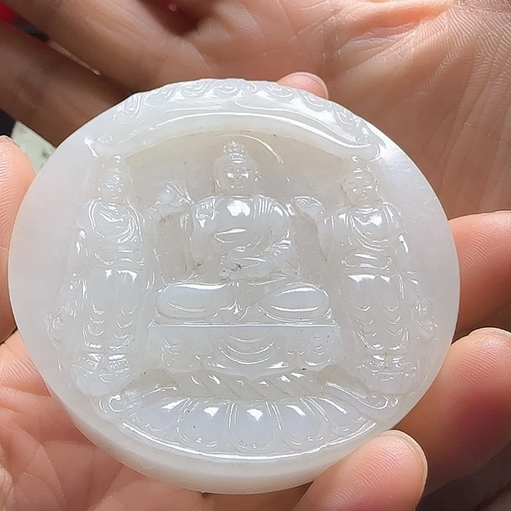 和田玉车挂未镶嵌