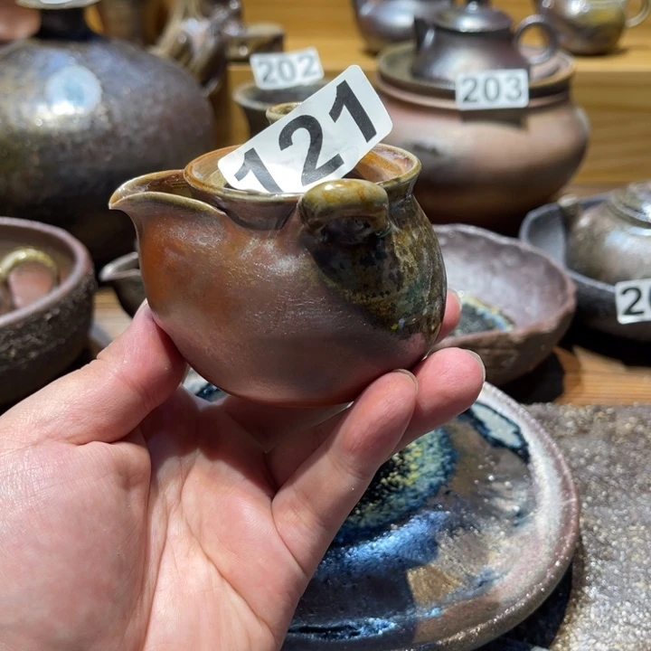 一***格手工制作柴烧宝瓶瑕121