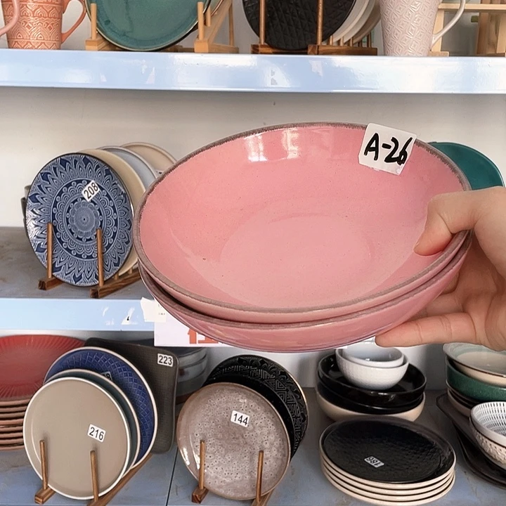 瓷2只高温釉下彩陶瓷餐具