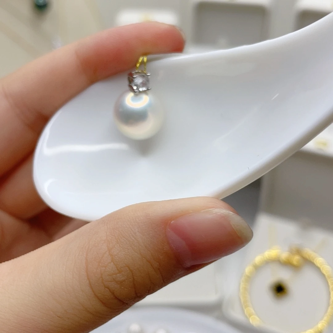 合金淡水珍珠吊坠(赠链)