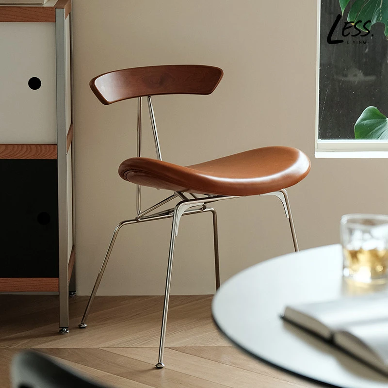 less living北欧设计师蚂蚁椅家用客厅餐桌真皮餐椅休闲靠背椅子