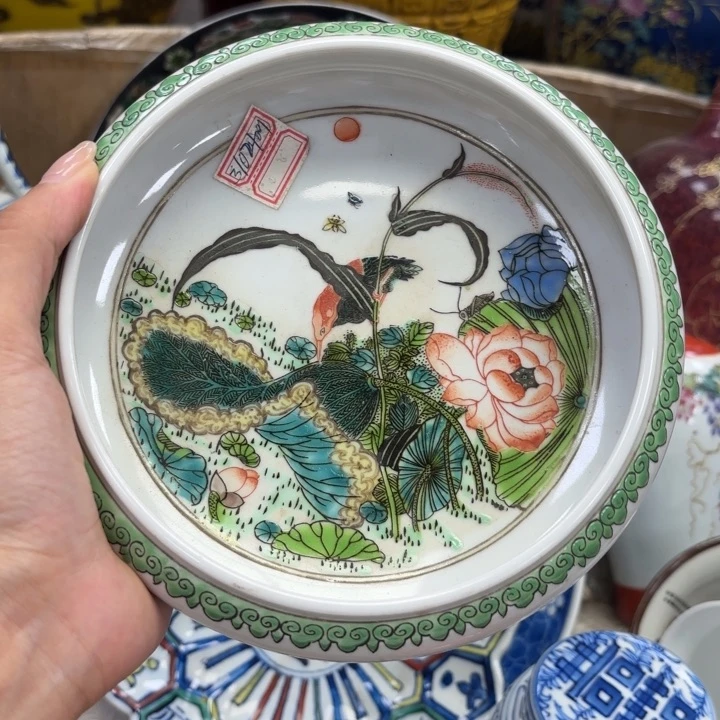 紫砂花瓶瓷器摆件 瓷器摆件