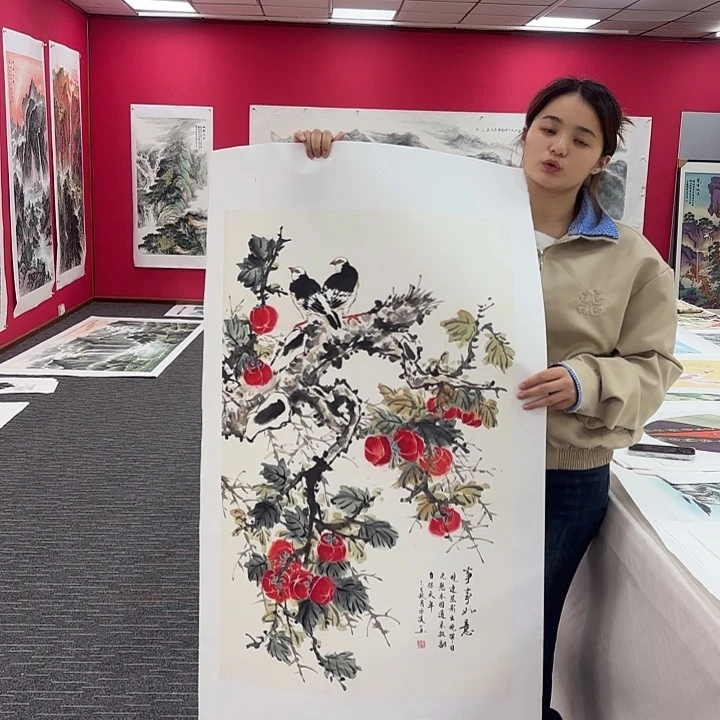 国画事事如意图画