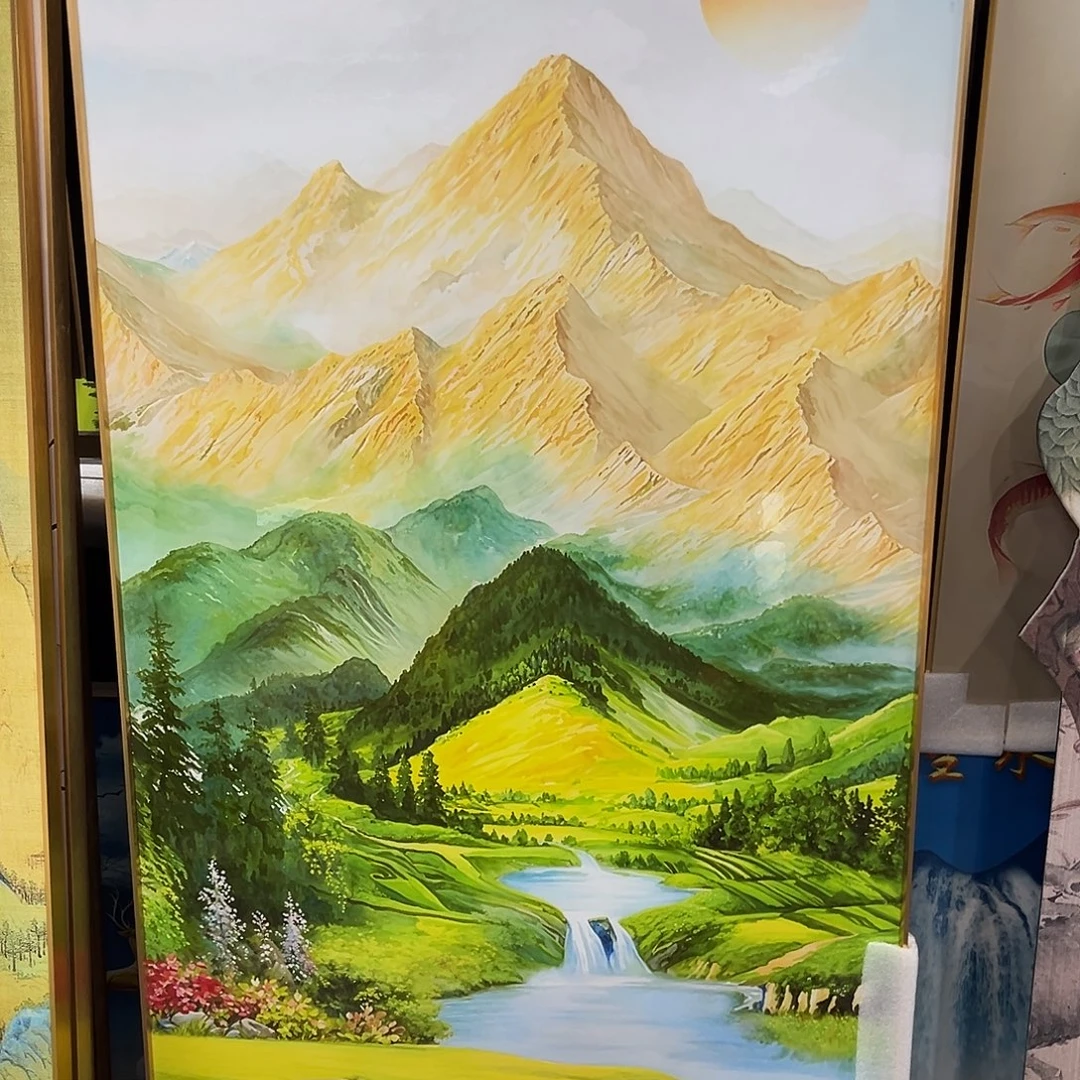竖款80*160日照金山