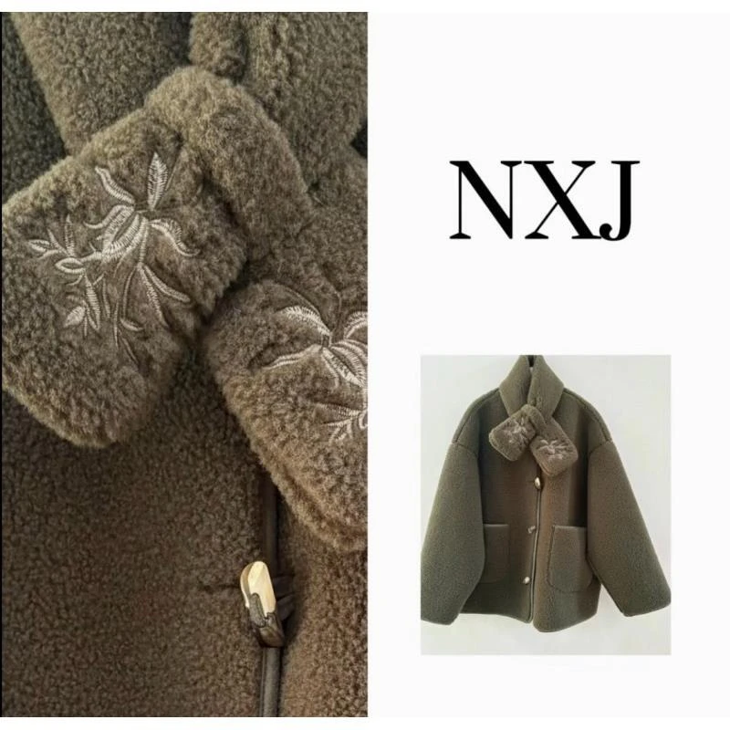 NXJ【阳光森林】微胖大码 小众宽松大版廓形外套 251233