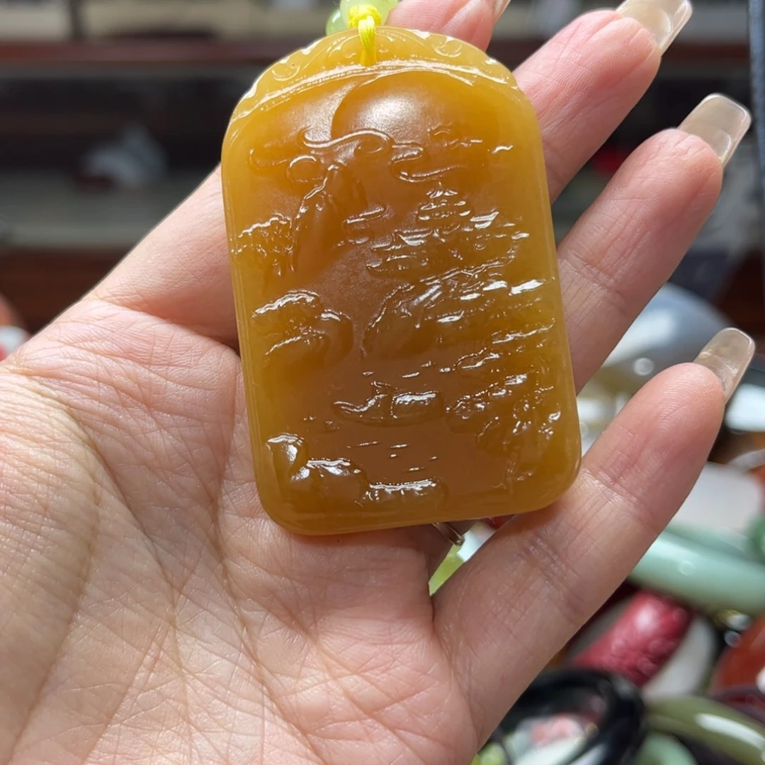 和田玉未镶嵌颈饰