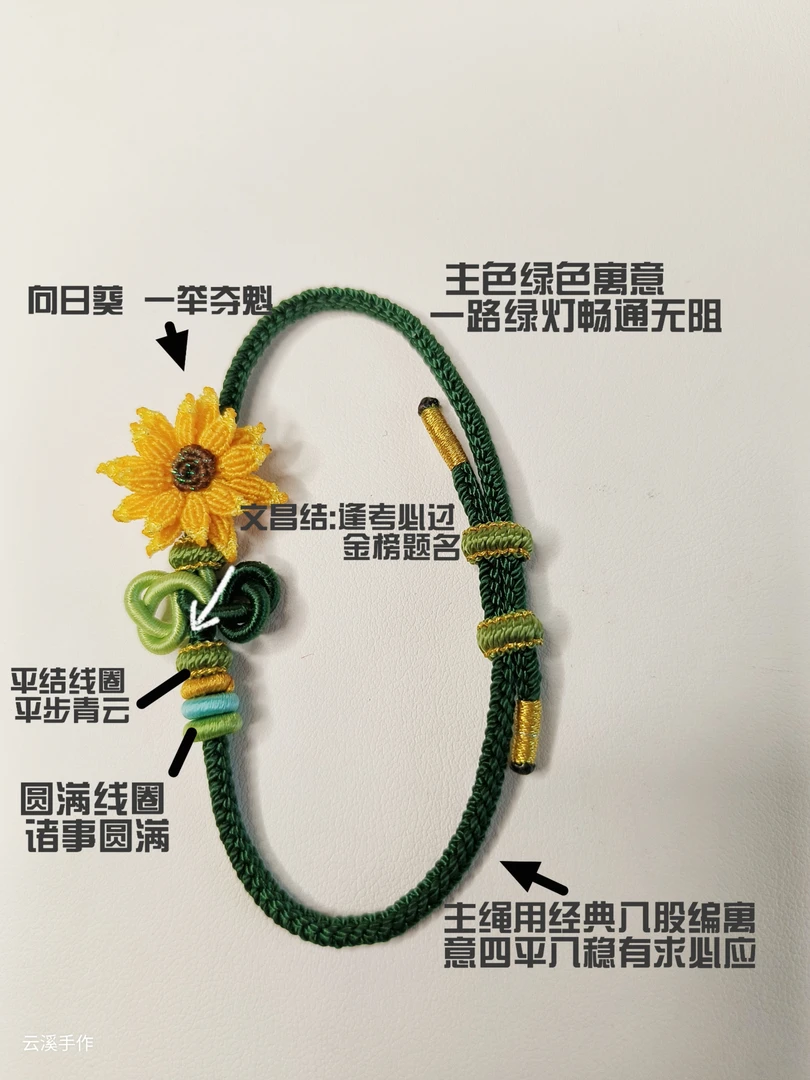 文昌向日葵一举夺魁学生礼物男女考试考研礼物纯手工编织