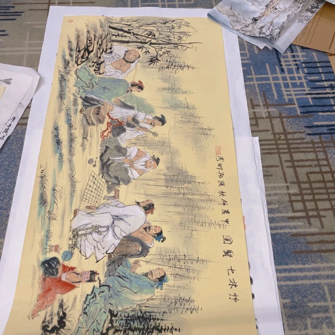 国画墨***潇卡纸作品微瑕11111