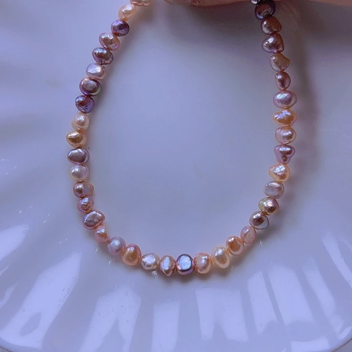 淡水珍珠手绳合金