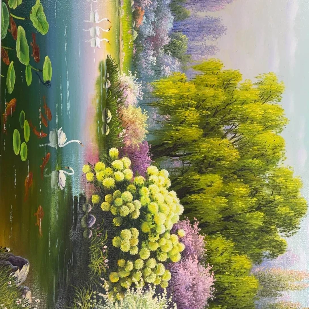 油画哦？哦、咯咯哒了一下