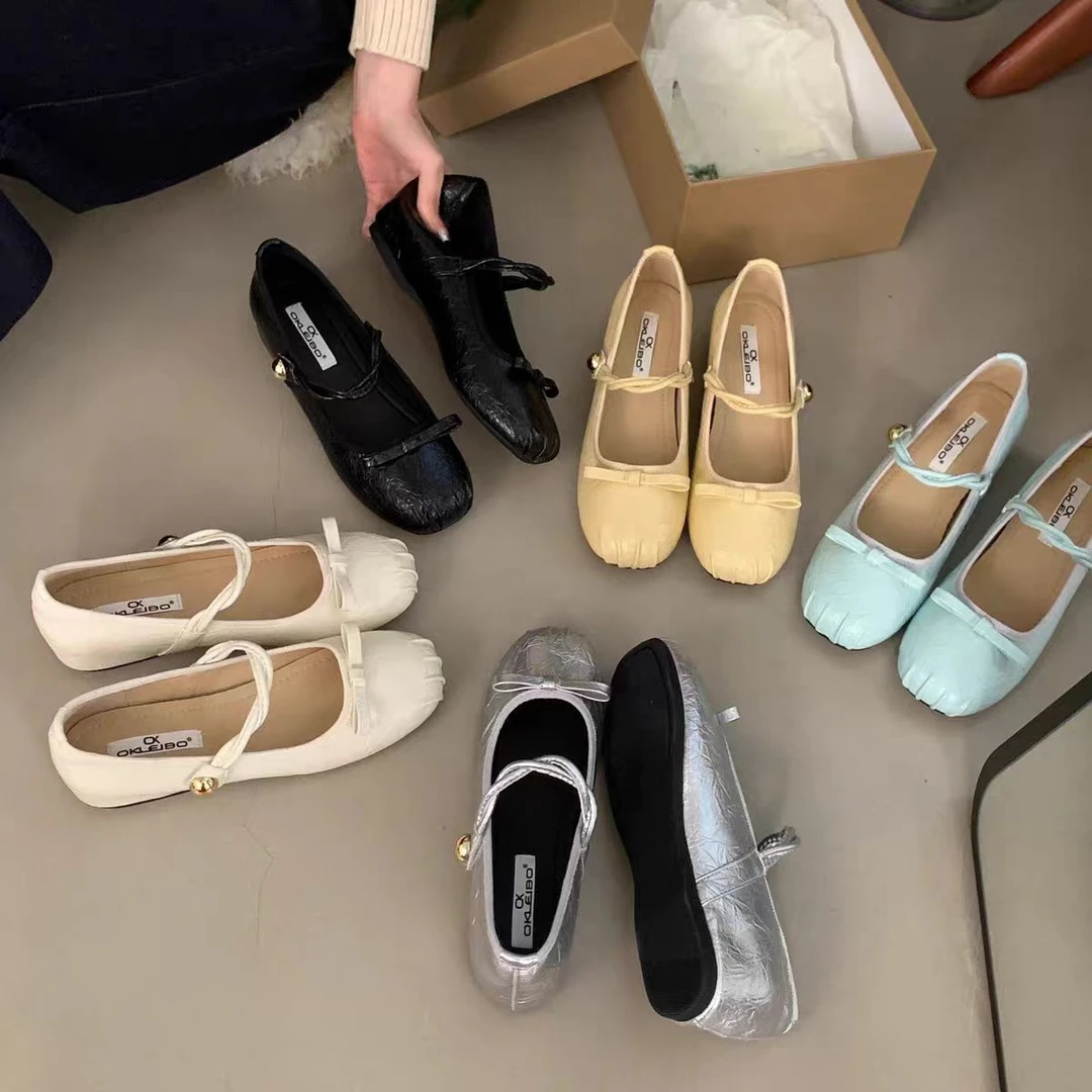 温柔仙女玛丽珍2025年新款法式甜美蝴蝶结内增高晚晚鞋（W）