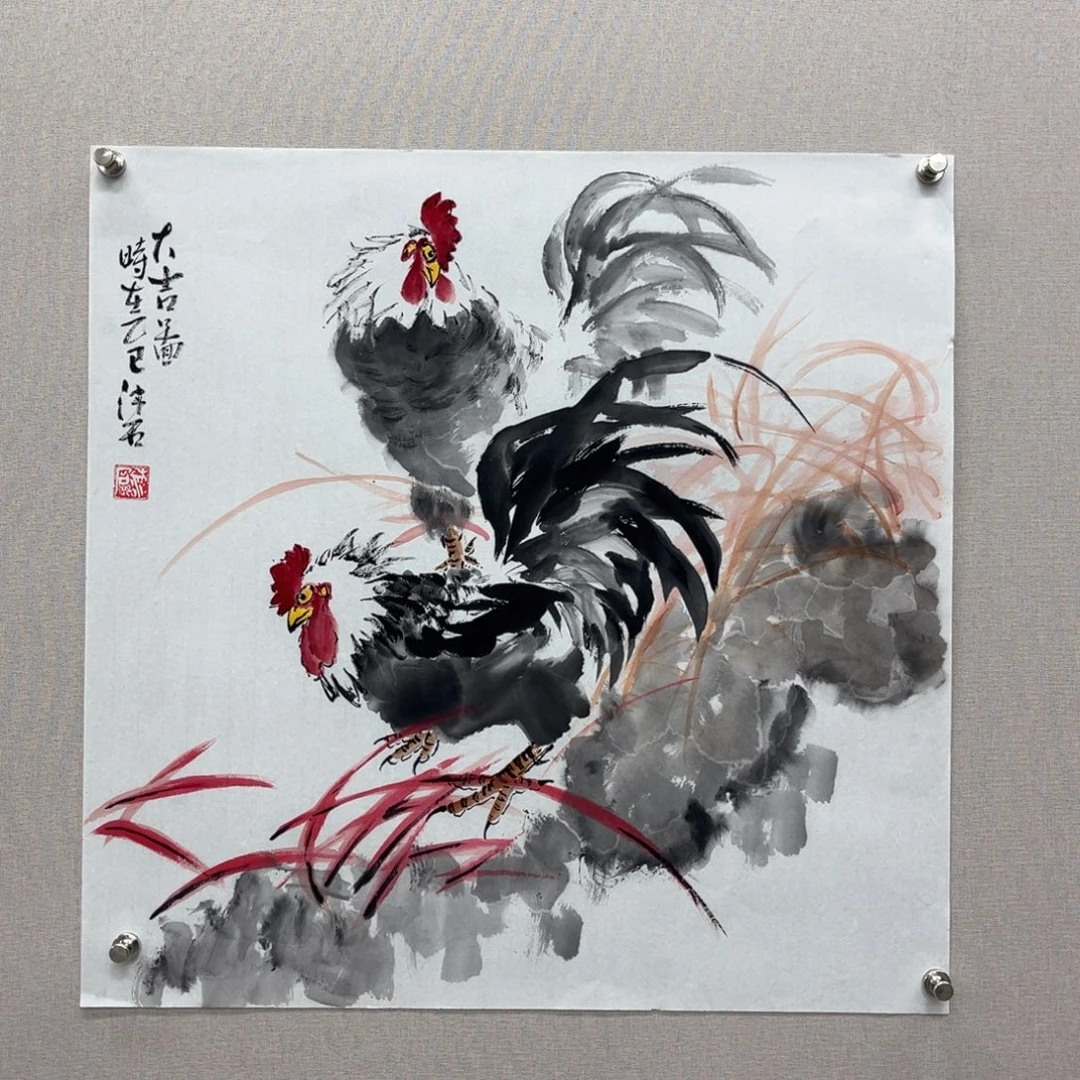 国画艺术家真人手绘