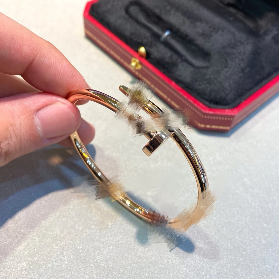 铜合金手镯 D06-1 咔咔 细钉无钻 轻奢气质个性百搭 时尚手镯