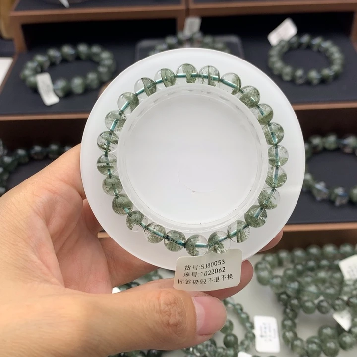 未镶嵌手链水晶绿幽灵