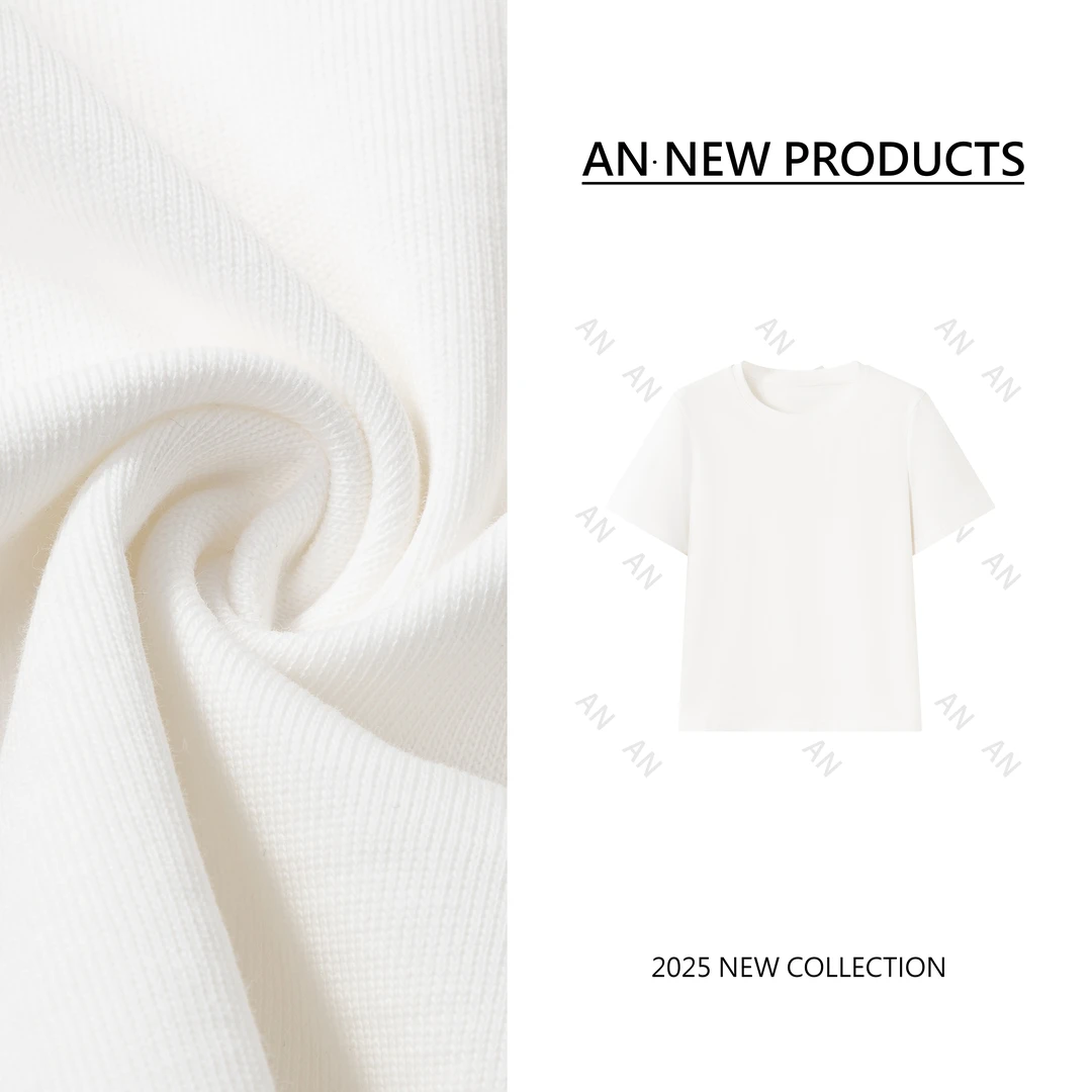 C03185春季新款韩版休闲宽松百搭圆领小个子纯色白T恤