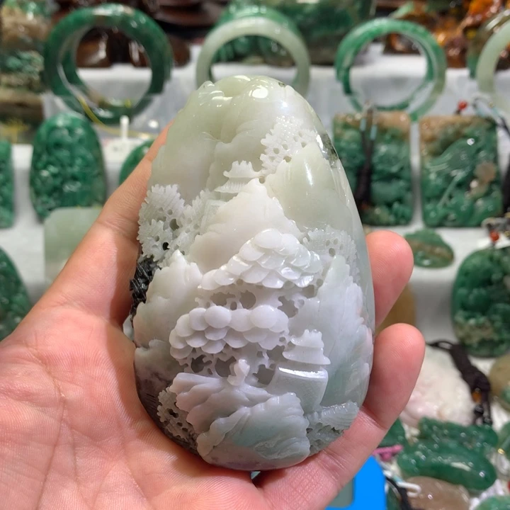 【闪购商品】独山玉手把件未镶嵌b****u