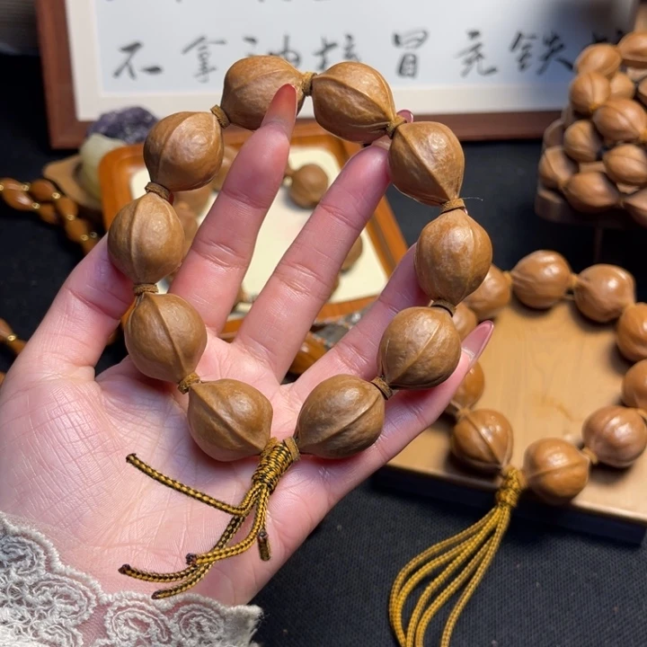 曼***存橄榄核手串/手链20.5 26精品梅林铁核