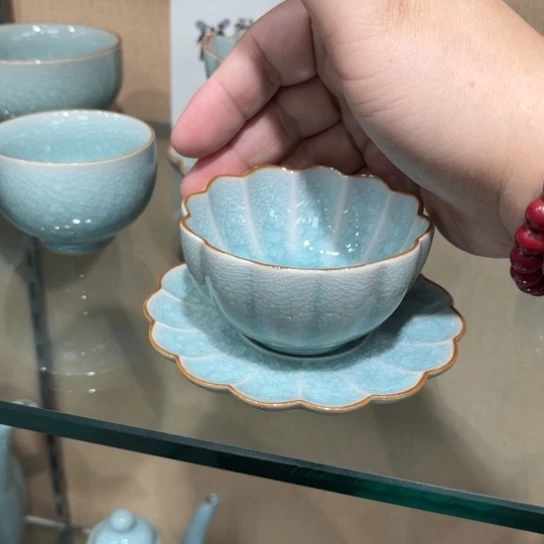 瓷片陶瓷茶具汝瓷茶具