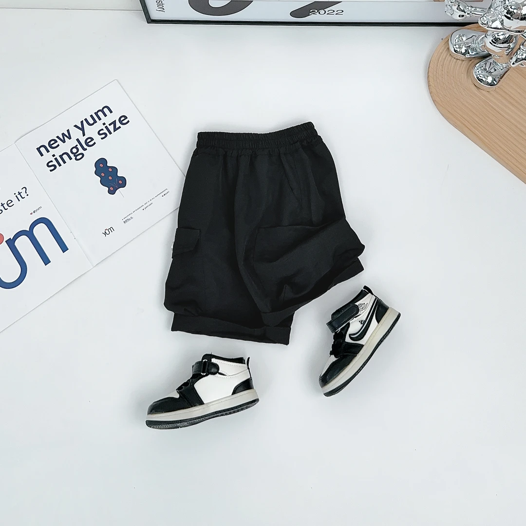 儿童五分裤子夏季装薄款男童装休闲工装裤 BQ25372Y 悠悠童话童装