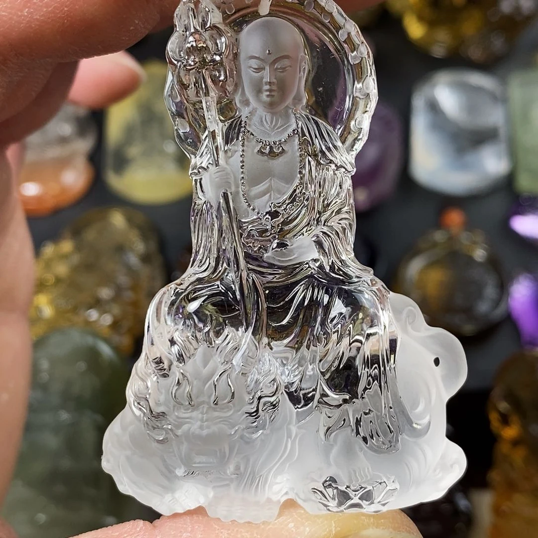 水晶天然水晶吊坠未镶嵌任*