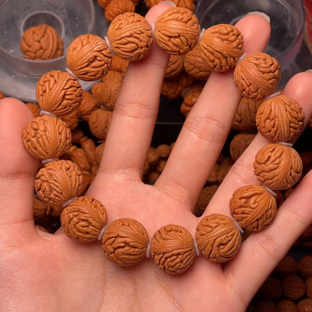 木质类秦岭核桃密纹绣球
