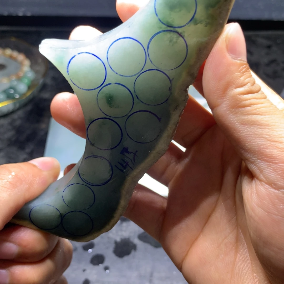 痕***迹定制翡翠未镶嵌翡翠