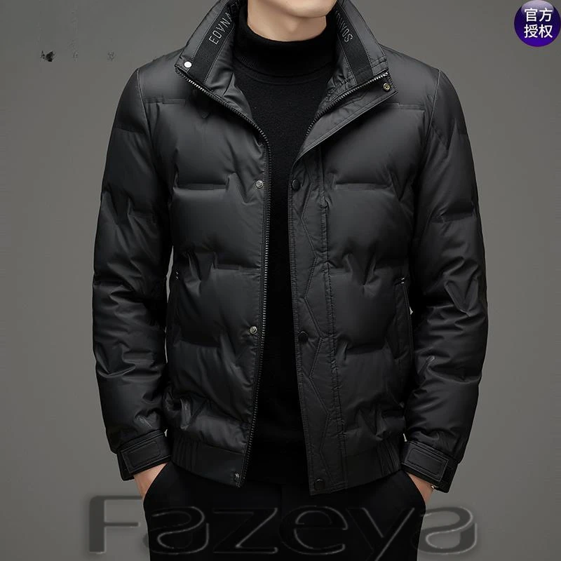 彩羊休闲羽绒服男士2025秋冬季新款防寒保暖夹克轻薄短