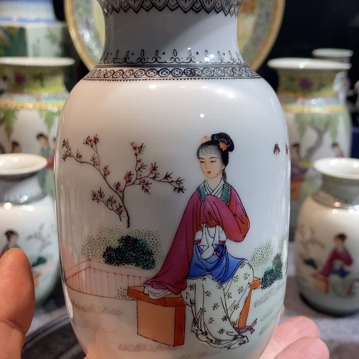 摆件芝**室景德镇粉彩陶瓷