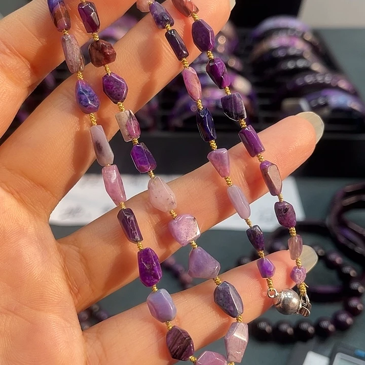 苏纪石（舒俱来）银S925镶嵌颈饰