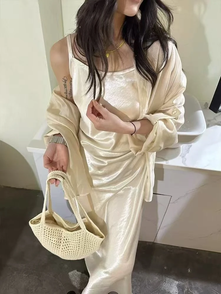 图片款档口下版套装吊带裙加外皮9321