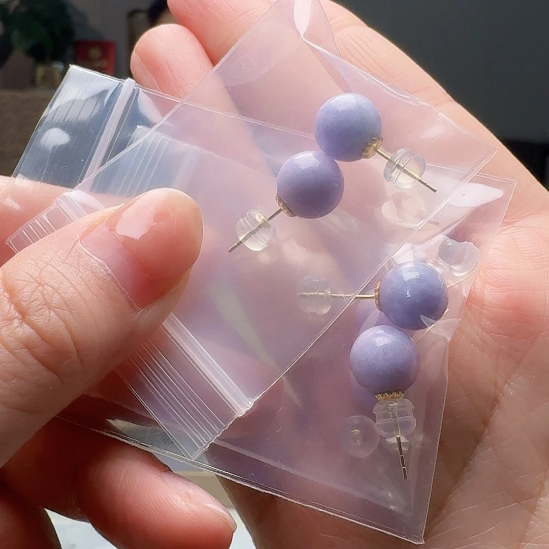 翡翠18K金镶嵌耳饰多样性发货其一