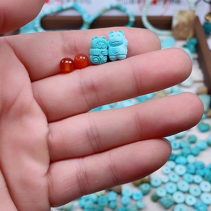 赤***5南红玛瑙未镶嵌颈饰233