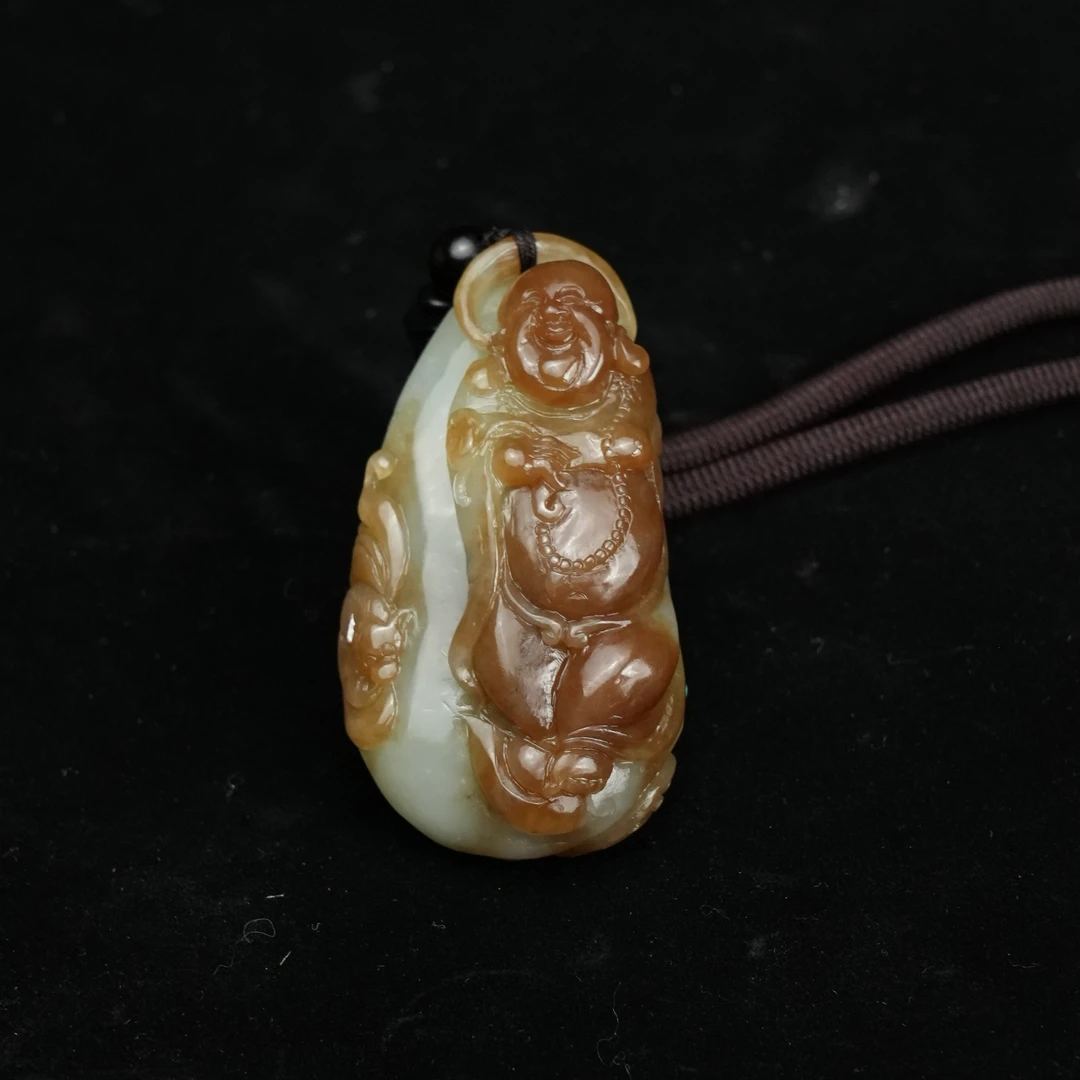 lot28 和田玉大肚弥勒/qg51129-178836 保利山东拍卖