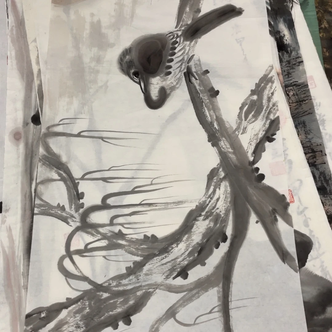 国画陈尧老师绘画