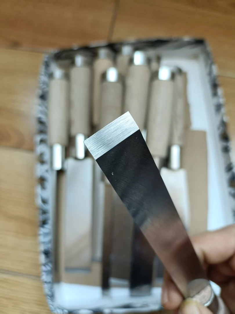 白钢手工木工凿子长柄扁凿木雕手工艺人手工开槽工具全套