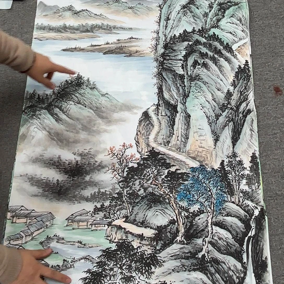 国画国画作品多次在国内外