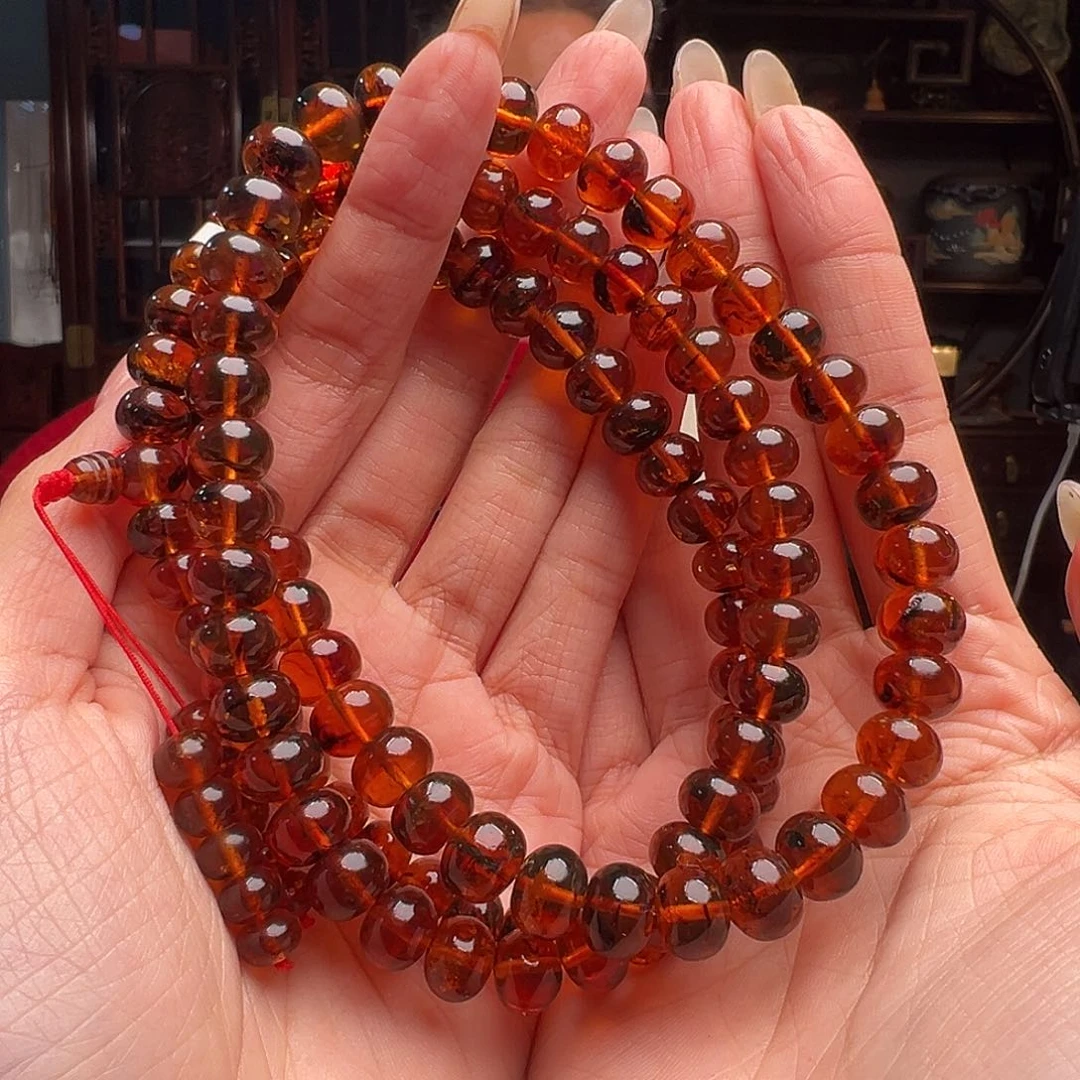 琥珀裸石未镶嵌抚顺琥珀20523。9mm